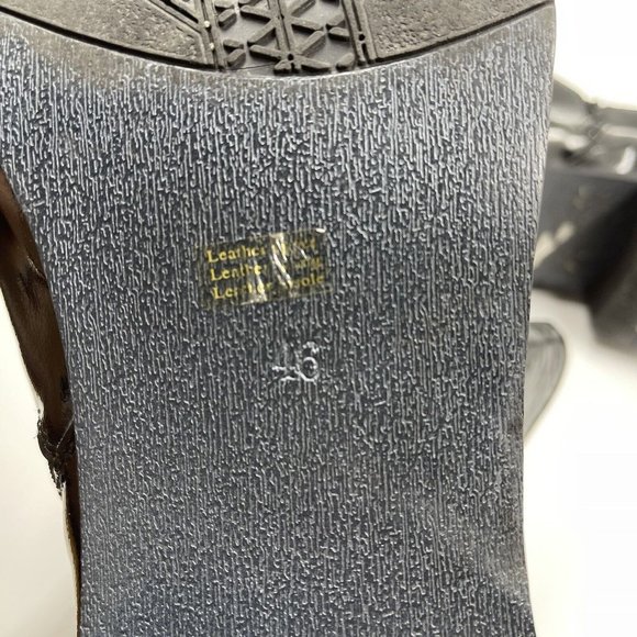 Martello Black Leather Vintage Mens Boots B72-1 Size 46 EU 12 US 11 UK - Picture 8 of 10